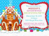 Gingerbread House Making Party Invitations Gingerbread House Invitation You Print by Prettypartycreations