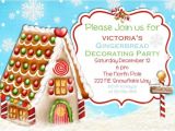 Gingerbread House Making Party Invitations Gingerbread House Party Invitations Cimvitation