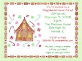Gingerbread House Making Party Invitations Gingerbread House Party Invitations Oxsvitation Com