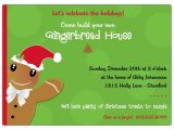 Gingerbread Man Birthday Party Invitations Gingerbread Man Kids Christmas Party Invitations Paperstyle