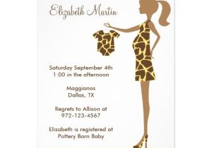 Giraffe Print Baby Shower Invitations Chic Giraffe Print Baby Shower Invitation 5" X 7