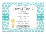 Giraffe themed Baby Shower Invitations Giraffe Baby Shower Invitations
