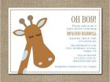 Giraffe themed Baby Shower Invitations Items Similar to Printable Modern Giraffe themed Baby Boy