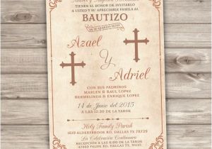 Girl Baptism Invitations In Spanish 12 Printed with Envelopes Siblings Spanish Baptism