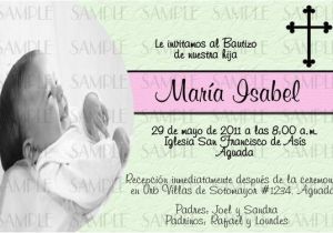 Girl Baptism Invitations In Spanish Baptism Invitations In Spanish