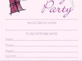 Girl Birthday Invitations Free Printable Printable Birthday Invitations for Girls Bagvania Free