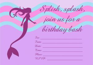 Girl Birthday Invitations Free Printable Printable Personalized Birthday Invitations for Kids