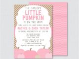 Girl Pumpkin Baby Shower Invitations Template Pumpkin Baby Shower Invitations