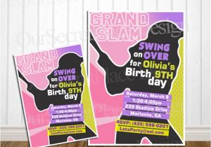 Girl softball Birthday Invitations Item Details