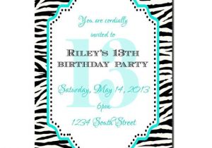 Girls 13th Birthday Party Invitations 13th Birthday Party Invitation Girl Birthday Invitation