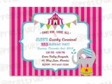 Girly Birthday Invitations Free Printable Girl Carnival Party Invites Custom Printable Birthday