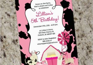 Girly Birthday Invitations Free Printable Girly Farm themed Birthday Party Invitation Printable