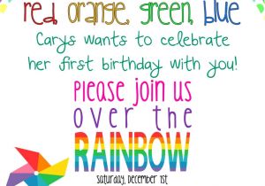 Girly Birthday Invitations Free Printable Girly Rainbow Birthday Invitation Printable 5×7 $10