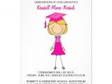 Girly Graduation Invitations Elementary School Graduation Announcements 9 Cm X 13 Cm