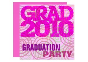 Girly Graduation Invitations Graduation Party Girly Pink Invitation Zazzle
