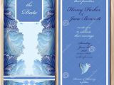 Glass Wedding Invitation Cards Winter Frozen Glass Design Wedding Invitation Card