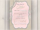 Glitter and Pearls Baby Shower Invitations Glitter and Pearls Baby Shower Invitation Vintage Baby