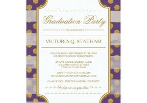 Glitter Graduation Party Invitations Gold Glitter Glamour Graduation Party Invites Zazzle