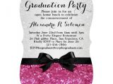 Glitter Graduation Party Invitations Personalized Glitter Graduation Invitations