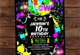 Glow In the Dark Party Invitation Template Free Glow In the Dark Invitations Diy Glow Party Invitations