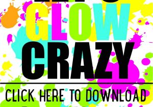 Glow In the Dark Party Invitations Free Diy Glow Party Invitations Free Printable 18th