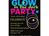 Glow Stick Party Invitations Glow In Dark Birthday Party Invitations 5 Quot X 7 Quot Invitation