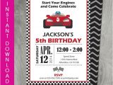 Go Karting Party Invitation Template Free Race Car Party Invitation Self Editable by Charliesprintables