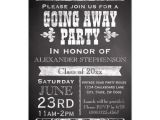 Going Away Party Invitation Template Free Vintage Chalkboard Going Away Graduation Party Invitation
