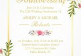 Gold Wedding Invitation Kit by Celebrate It Template 50th Wedding Anniversary Elegant Chic Gold Floral