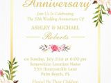 Gold Wedding Invitation Kit by Celebrate It Template 50th Wedding Anniversary Elegant Chic Gold Floral