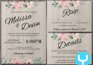 Gold Wedding Invitation Kit by Celebrate It Template Printable Floral Wedding Invitation Kit Templates Rsvp