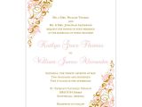 Gold Wedding Invitation Template Gianna Wedding Invitation Blush Pink Gold Wedding