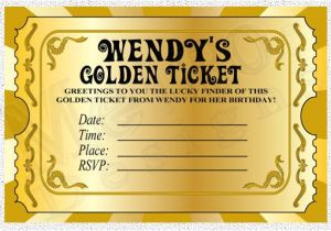 Golden Birthday Invitation Template Chocolate Factory Invitations Golden Ticket Invitations