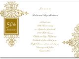 Golden Wedding Invitation Template Download Golden Wedding Anniversary Invite Templates Free