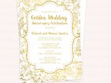 Golden Wedding Invitation Template Free Pdf Template Golden Wedding Anniversary Invitation