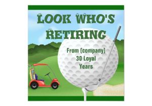Golf Retirement Party Invitations Golf Retirement Invitations Template Zazzle Com
