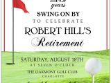 Golf Retirement Party Invitations Golf Tee Retirement Invitations Paperstyle