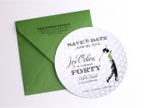 Golf themed Party Invitations 40th Birthday Golf themed Invitations Embellished
