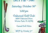 Golf themed Party Invitations Golf Party Invitation