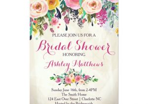 Gorgeous Bridal Shower Invitations Beautiful Floral Bridal Shower Invitation Baby Card