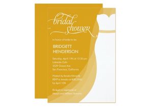 Gorgeous Bridal Shower Invitations Gorgeous Dress Bridal Shower Invitation