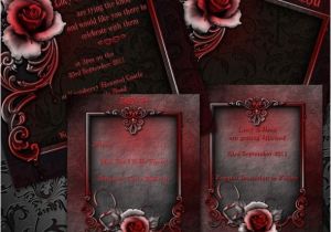 Goth Wedding Invitations Wedding Invitation Wording Gothic Wedding Invitation