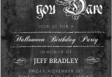 Gothic Party Invitations Chalkboard Gothic Grunge Flourish Set Halloween Birthday
