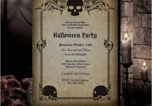 Gothic Party Invitations Halloween Invitation Halloween Party Invitation Gothic