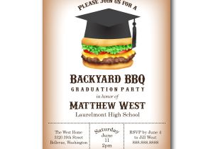 Graduation Cookout Invitations Graduation Backyard Barbecue Party Invitations