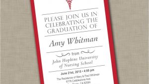 Graduation From Nursing School Invitations Nursing School Graduation Invitation Medical Graduation