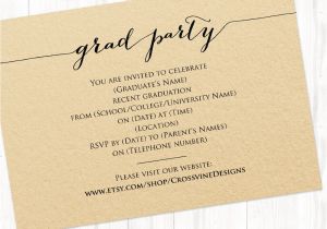 Graduation Inserts Inviting to Party Graduation Party Invitation Wedding Templates and Printables