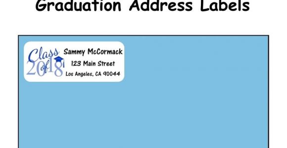 Graduation Invitation Address Labels 30 2017 Grad Address Labels Personalized Announcements