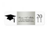 Graduation Invitation Address Labels Graduation Return Address Labels Class Of 2011 Zazzle
