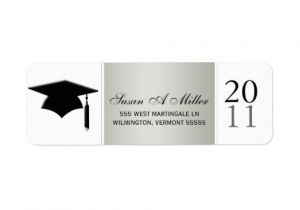 Graduation Invitation Address Labels Graduation Return Address Labels Class Of 2011 Zazzle
